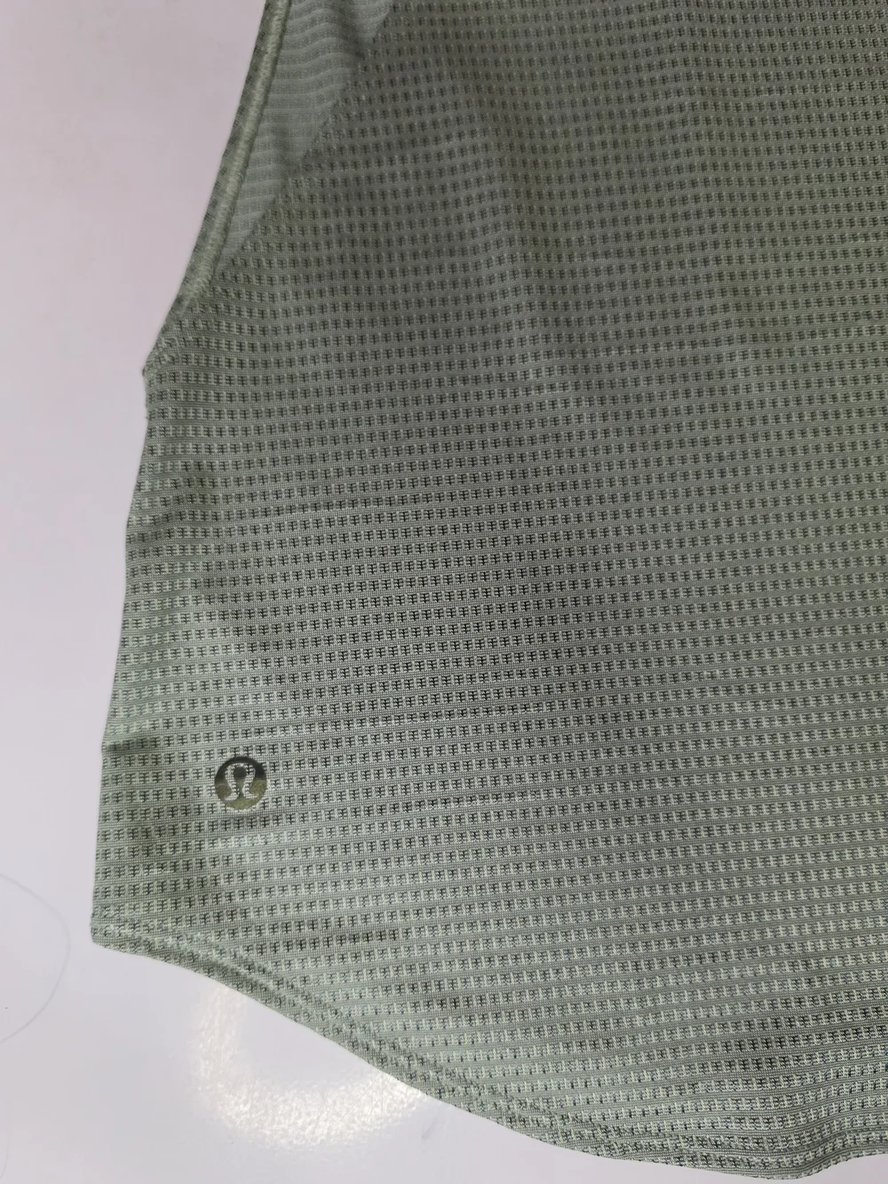 Lululemon Women's Light Sage Athletic Tank Top with Subtle Logo